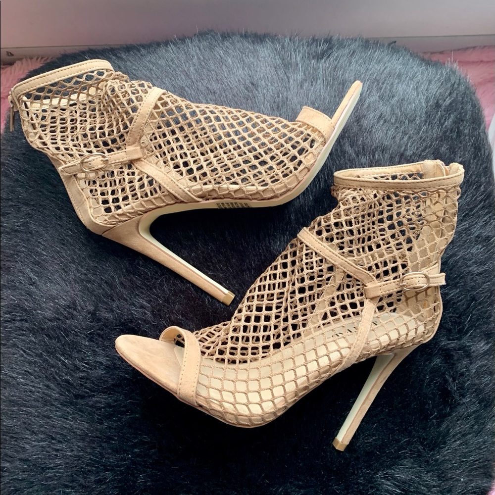 Just Fab mesh Ankle booties